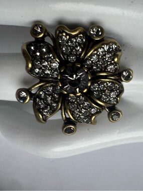 Gold and Silver Floral Ring